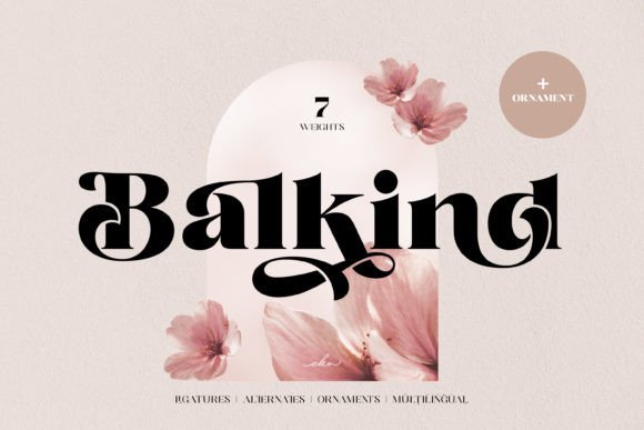 Balkind: A Bold Display Font for Modern Branding Projects