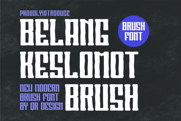 Belang Keslomot Brush: A Bold Display Font for Modern Web Design