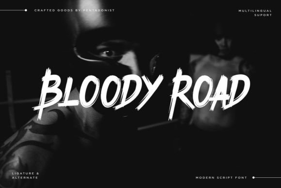 Bloody Road: A Bold Display Font for Impactful Web Design