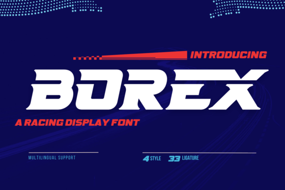 Borex: The Bold Display Font That Races Into Handmade Design