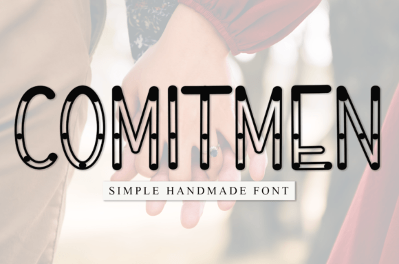 Comitmen: A Sweet Handwritten Display Font for Modern Branding Projects