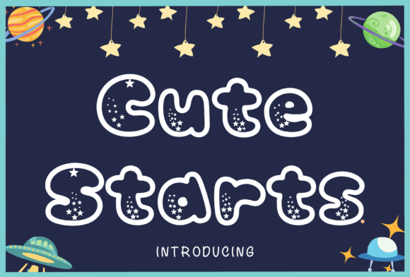 Cute Starts: A Bold Display Font for Web Designers