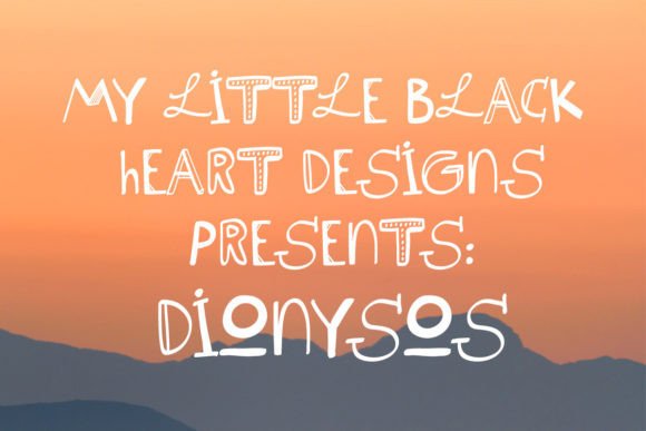 Dionysos: A Playful Display Font for Dynamic Web Design