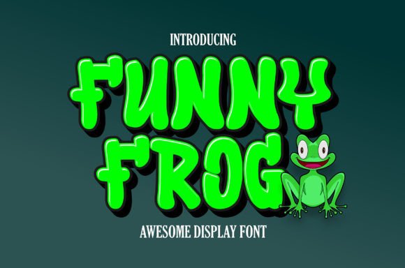 Funny Frog: A Playful Display Font for Makers and Creative Sellers