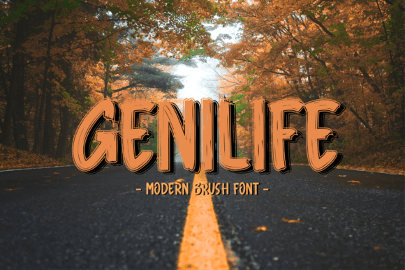 Genilife: A Fresh Handwritten Display Font for Modern Editorial Design