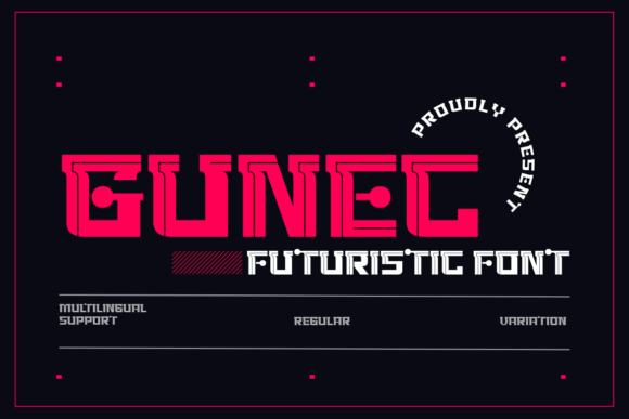 Gunec: A Futuristic Display Font for Modern Marketing Campaigns