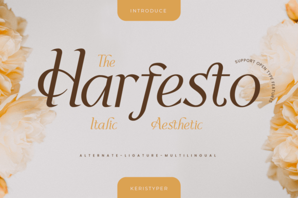 Harfesto: A Modern Display Font for Elegant Campaign Visuals