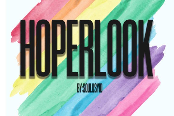 Hoperlook: A Bold Display Font for High-Impact Branding