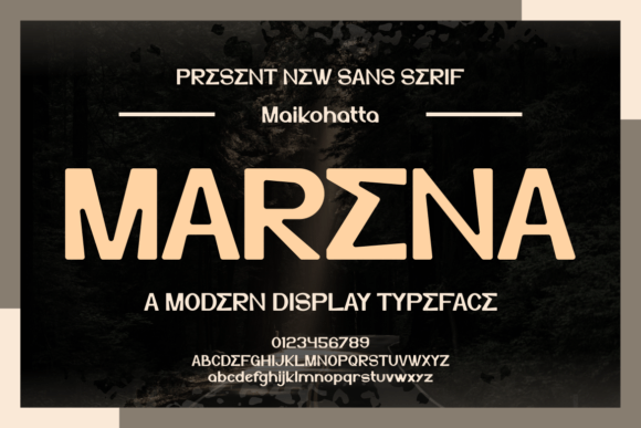 Marena: A Modern Typeface for Elegant Editorial Design