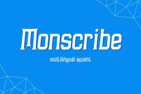 Monscribe: A Futuristic Display Font for Modern Web Design