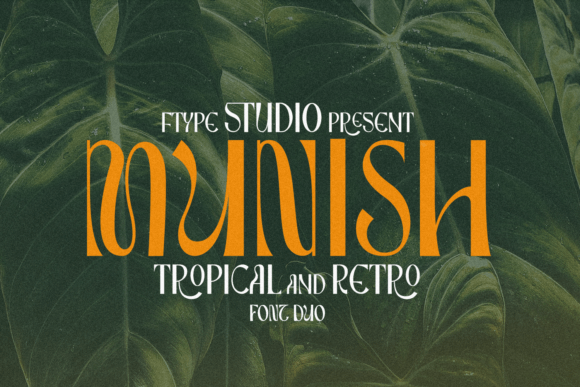 Munish: A Playful Display Font for Web Designers and Digital Brands