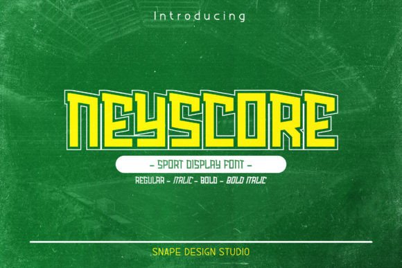 Neyscore: A Bold Display Font for Dynamic Editorial Design