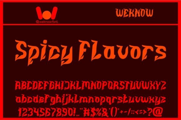 Spicy Flavors Font: Elevating Web Design with Bold Display Typography