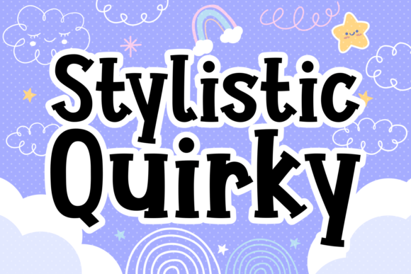 Stylistic Quirky: A Playful Display Font for Editorial Design